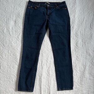 Levi's 525 Dark Blue Low Skinny Cotton Stretch‎ Denim Jeans Women’s Size 16M EUC